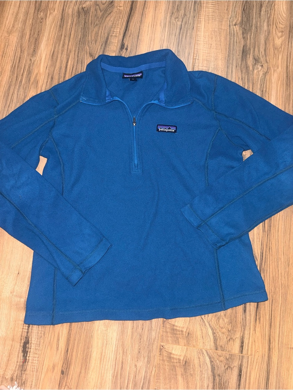 Patagonia Women’s Blue Quarter-Zip Fleece Pullover medium